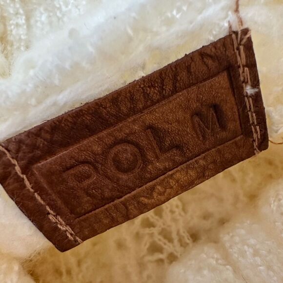 POL Thick Chunky Cozy Cream Turtleneck Sweater Size M - Picture 7 of 11